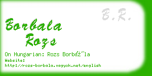 borbala rozs business card